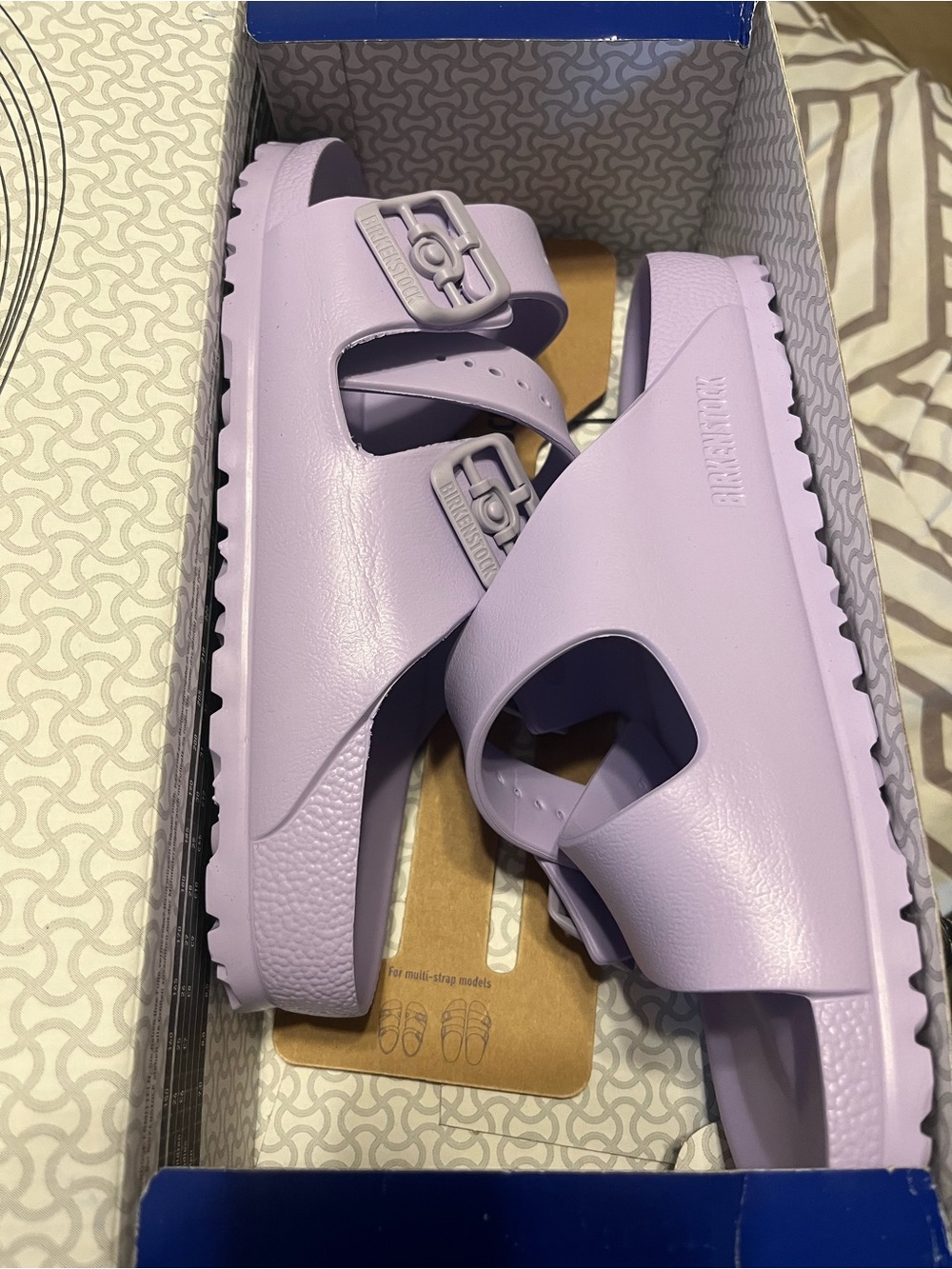 Birkenstock Women's Lavender Arizona EVA Slide Sandals